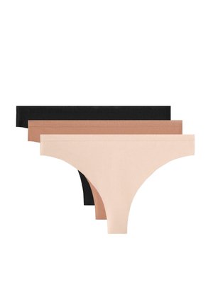 3 PACK LOGO  - Tanga - brown