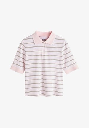 Next, REGULAR FIT COLLAR - Poloshirts - pink stripe