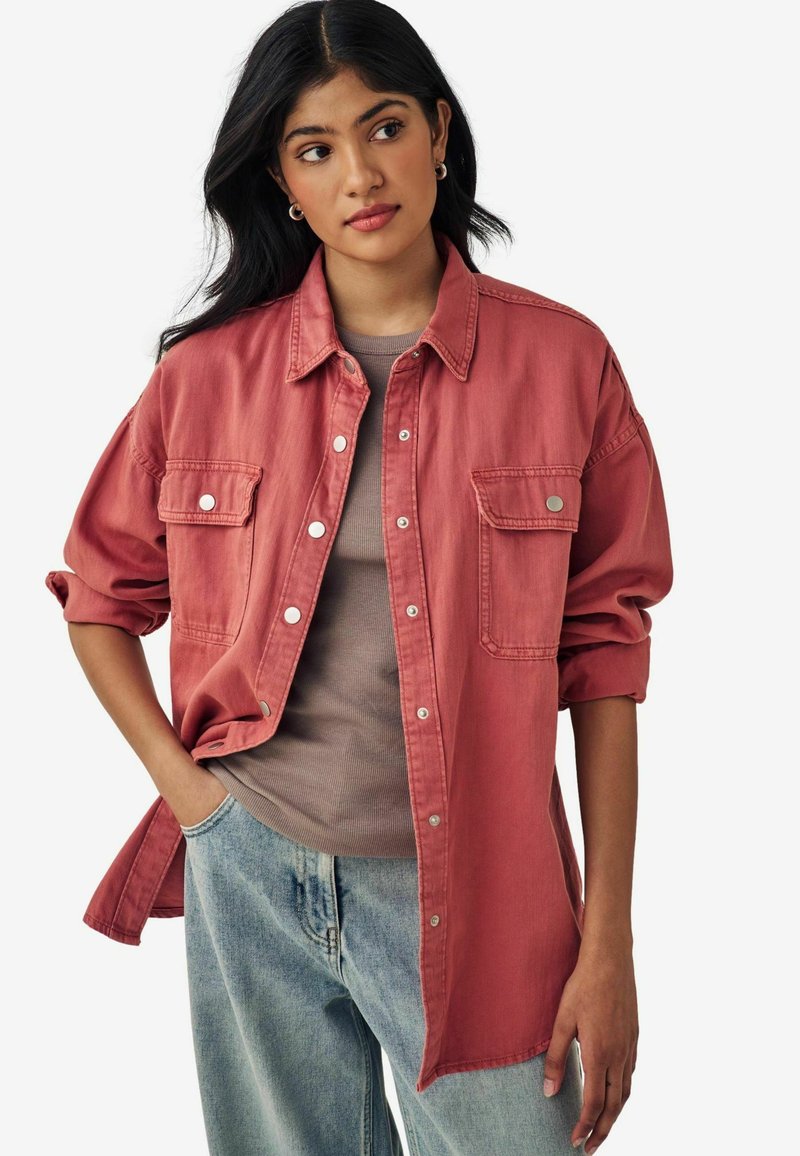 Next LOOSE FIT DENIM - Cămașă - rose pink