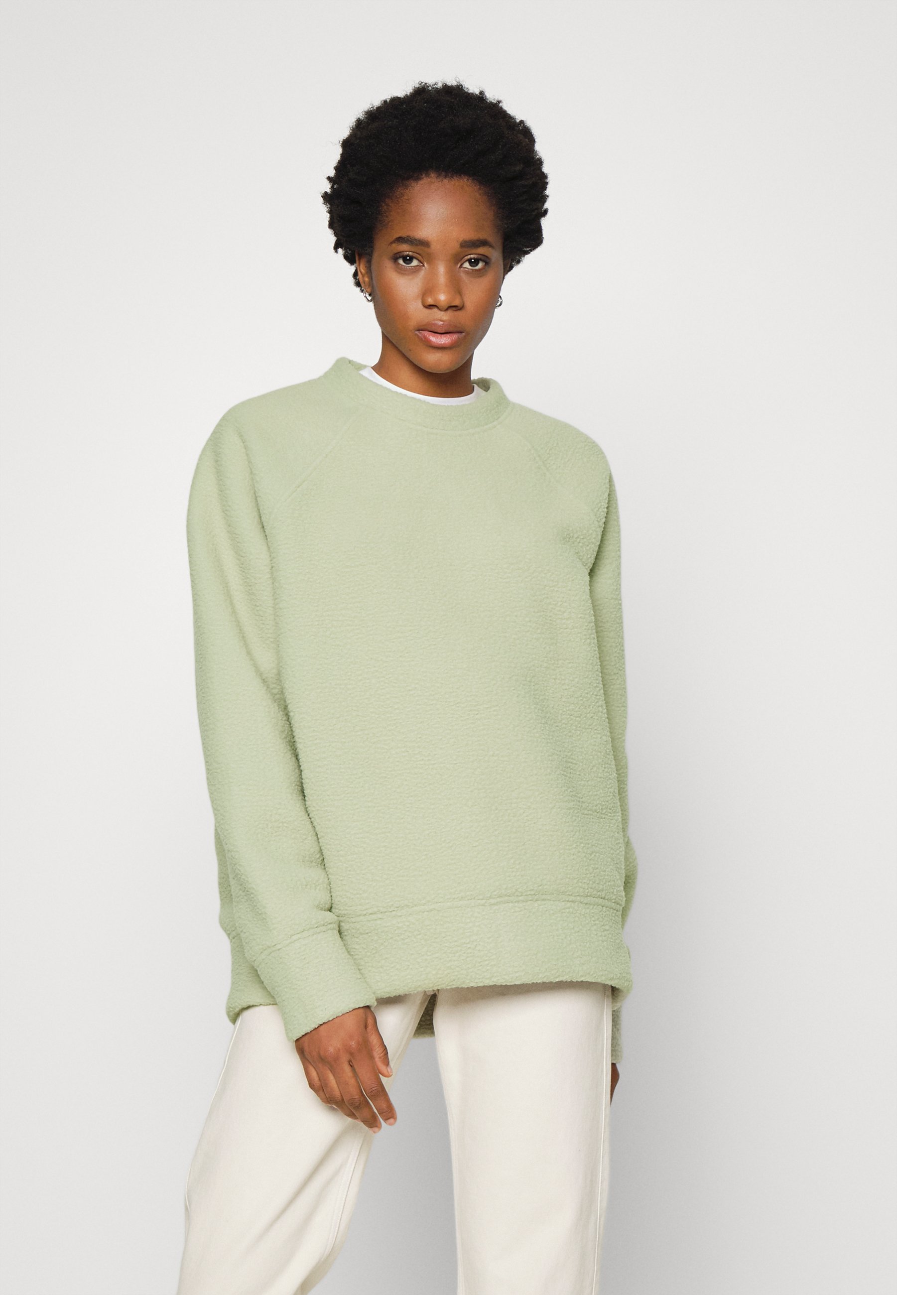 ARKET Fleece jumper - pale green/light 