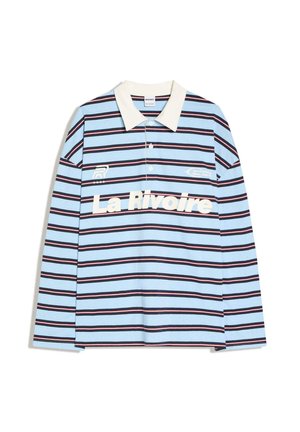 COLLAR PRINT - Bluză polo - light blue