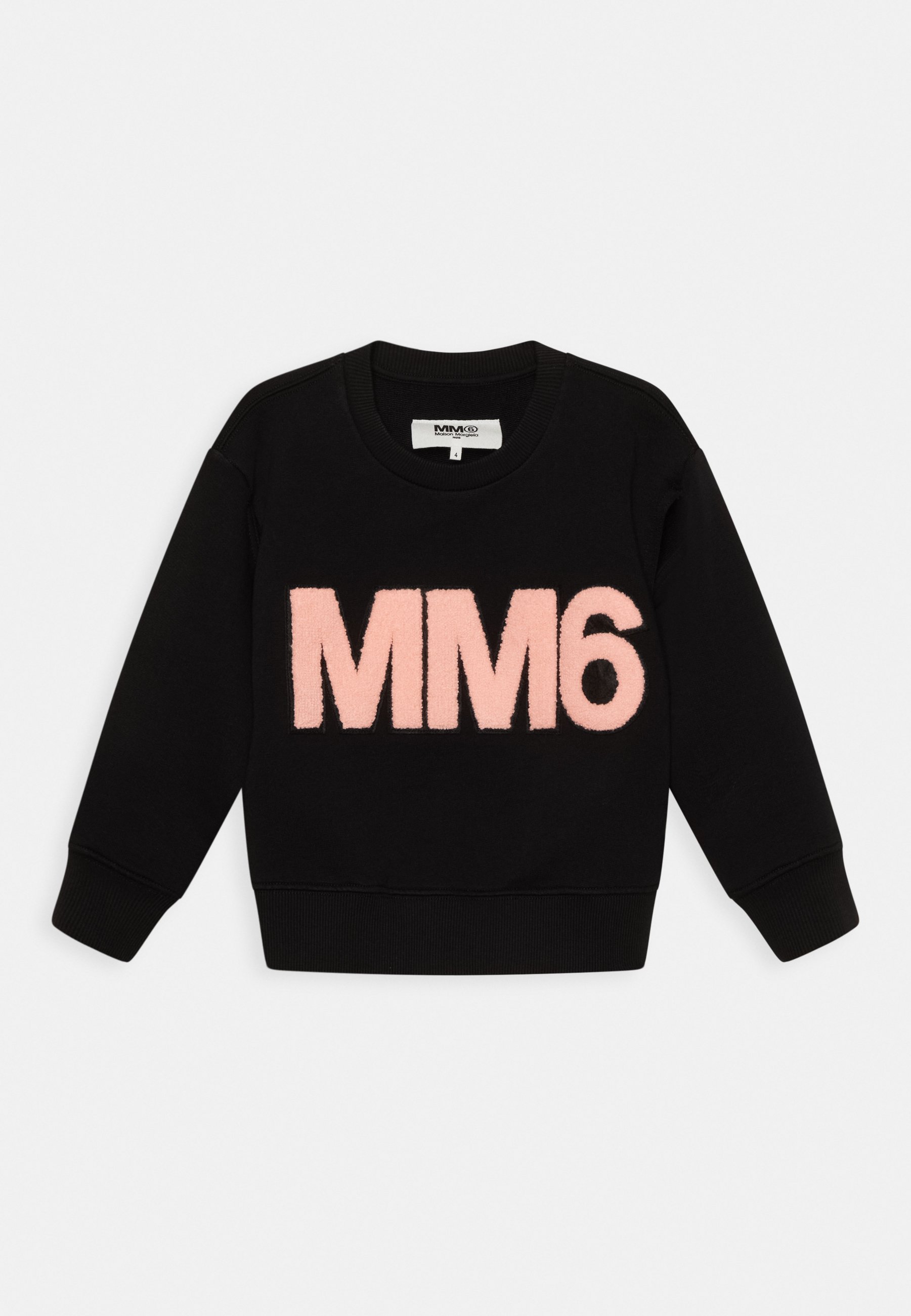 トップス MM6 FELPA CON JIP MM6 Maison Margiela FELPA UNISEX - Camisola - black peach logo