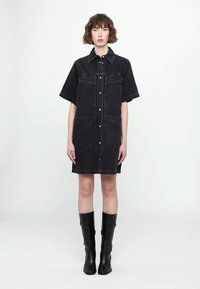 CLOSED MINI DRESS - Farkkumekko - dark grey