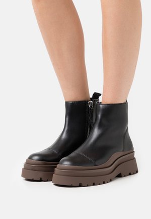 MARCH - Platform ankle boots - black