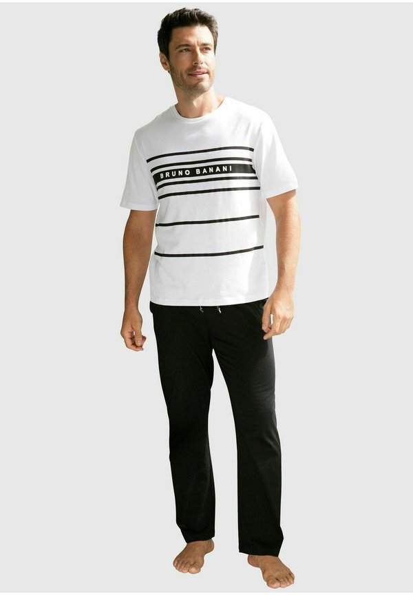 SET - Nachtwäsche Set - schwarz weiß