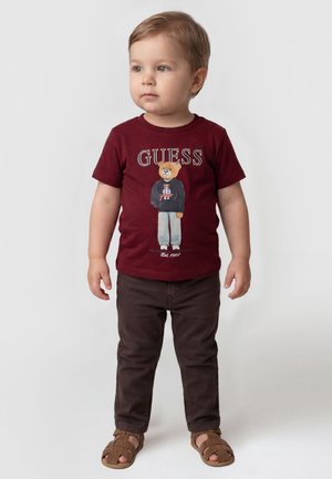 Guess, BABY TODDLER KIDS SS T-SHIRT - T-Shirt print - dunkelrot