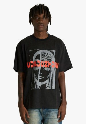 T-shirt con stampa - black