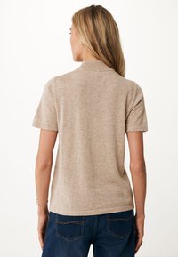 Mexx SHORT SLEEVE WITH TURTLE NECK - Jednoduché tričko - beige