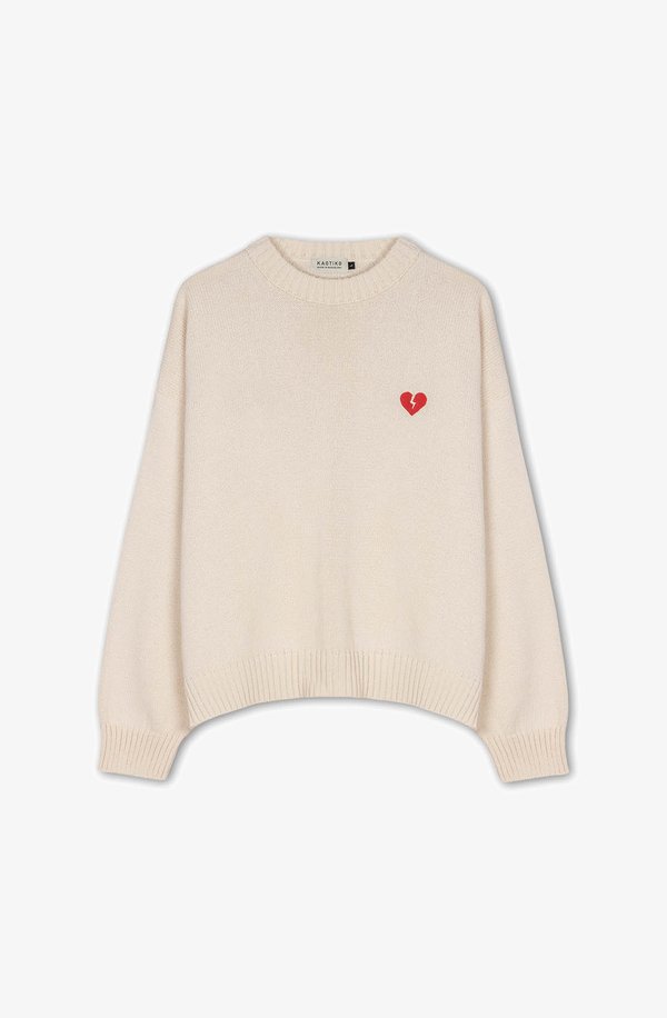 BROKEN HEART UNISEX - Jumper - ivory4