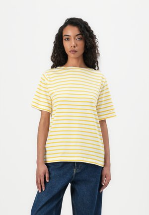 STRIPE BOAT NECK - T-shirts med print - daffodil yellow