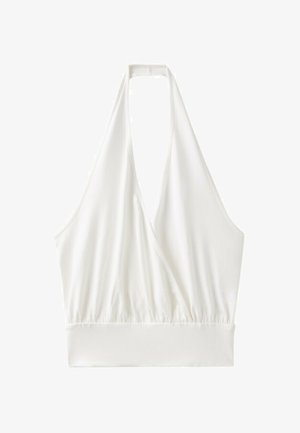 Stradivarius, HALTER NECK WRAP TOP - Top - beige