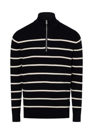 Only & Sons ONSPHIL HALF ZIP  - Trui - dark navy stripesant. white