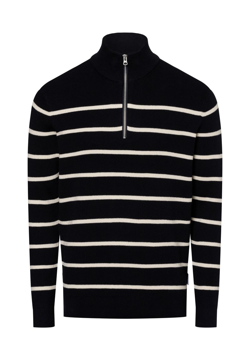 Only & Sons ONSPHIL HALF ZIP  - Džemperis - dark navy stripesant. white