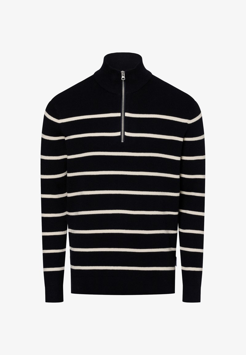 Only & Sons ONSPHIL HALF ZIP - Džemperis - dark navy stripesant. white