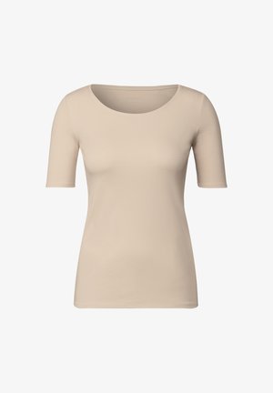 Cecil Short sleeves - round neck - Basic - T-shirt basic - beige