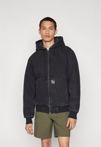 HUF BOULDER WORK JACKET UNISEX - Farkkutakki - black