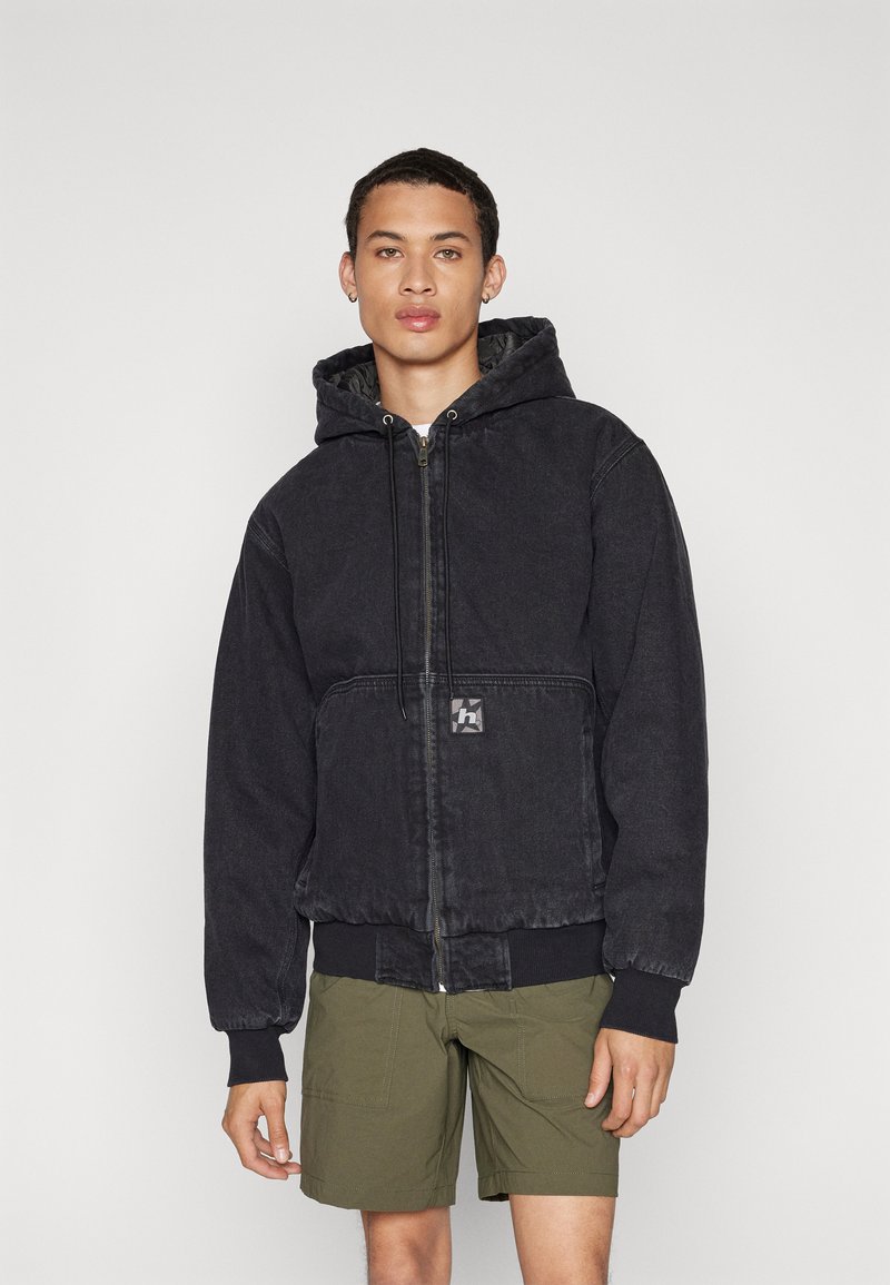 HUF BOULDER WORK JACKET UNISEX - Farkkutakki - black