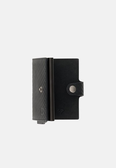 Edizard Portafoglio Magnetico con Supporto - 3 Slot per Carte - Nera
