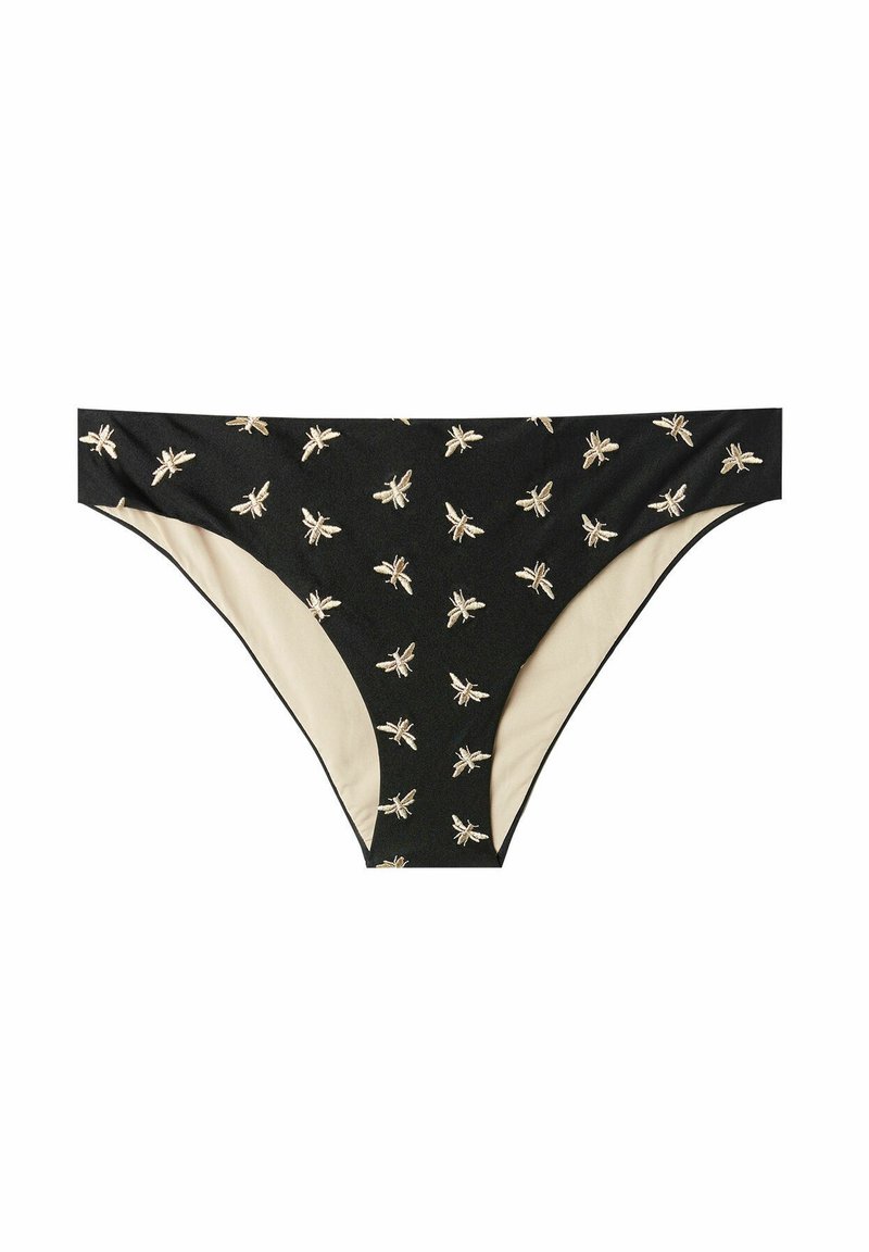 Calzedonia ATENE - Bikini-Hose - schwarz golden flies/goldfarben ...