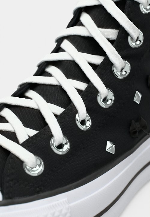 Converse CHUCK TAYLOR ALL STAR LIFT - Zapatillas altas - black/silver-coloured/white — photo 7