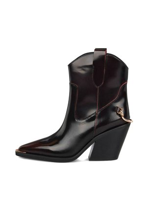 Enkellaarsjes met hoge hak - burdeos