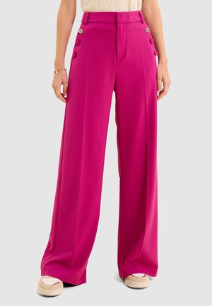 WITH BUTTONED POCKETS - Broek - pink