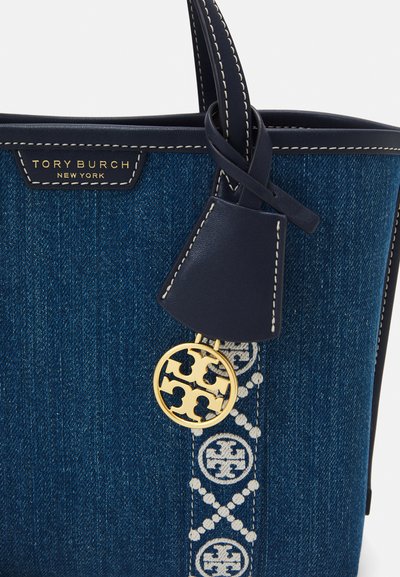 Tory Burch PERRY TRIPLE COMPARTMENT SMALL TOTE - Torbica - denim multi