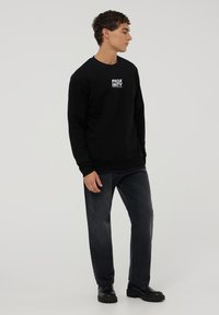Terranova WITH A FRONT BACK PRINT - Felpa - nero