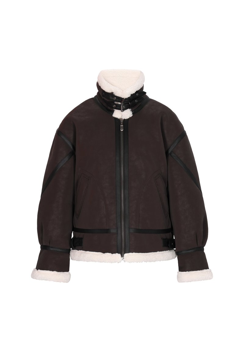 dreimaster Winterjas donkerbruin dreimaster Winterjas donkerbruin