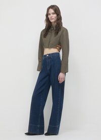 Calliope CROP - Camicia - verde militare scuro
