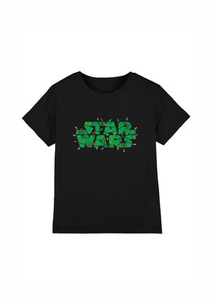 Star Wars STAR WARS CHRISTMAS LIGHTS LOGO - Print T-shirt - black
