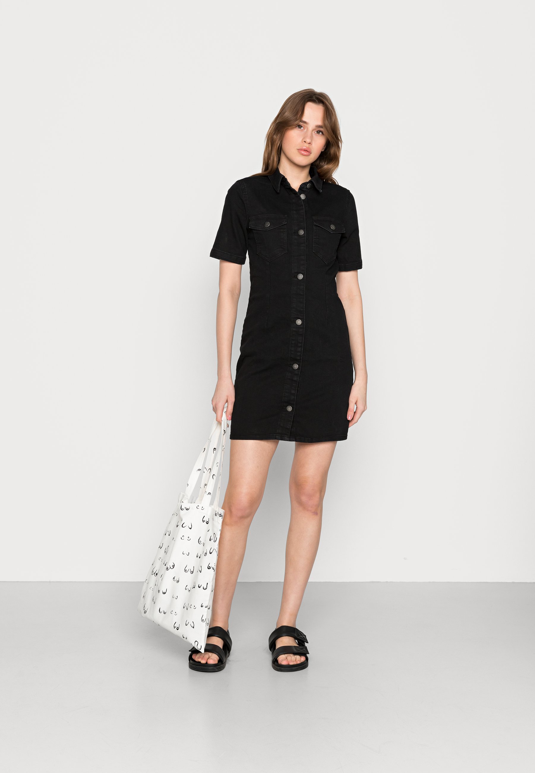 JDY JDYNEWSANNA DRESS - Džinsinė 