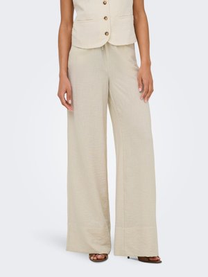 JDY, HOSE MIT WEITEM BEINSCHNITT JDYCARA WEITER BEINSCHNITT HOSE MIT WEITEM - Nohavice - oatmeal