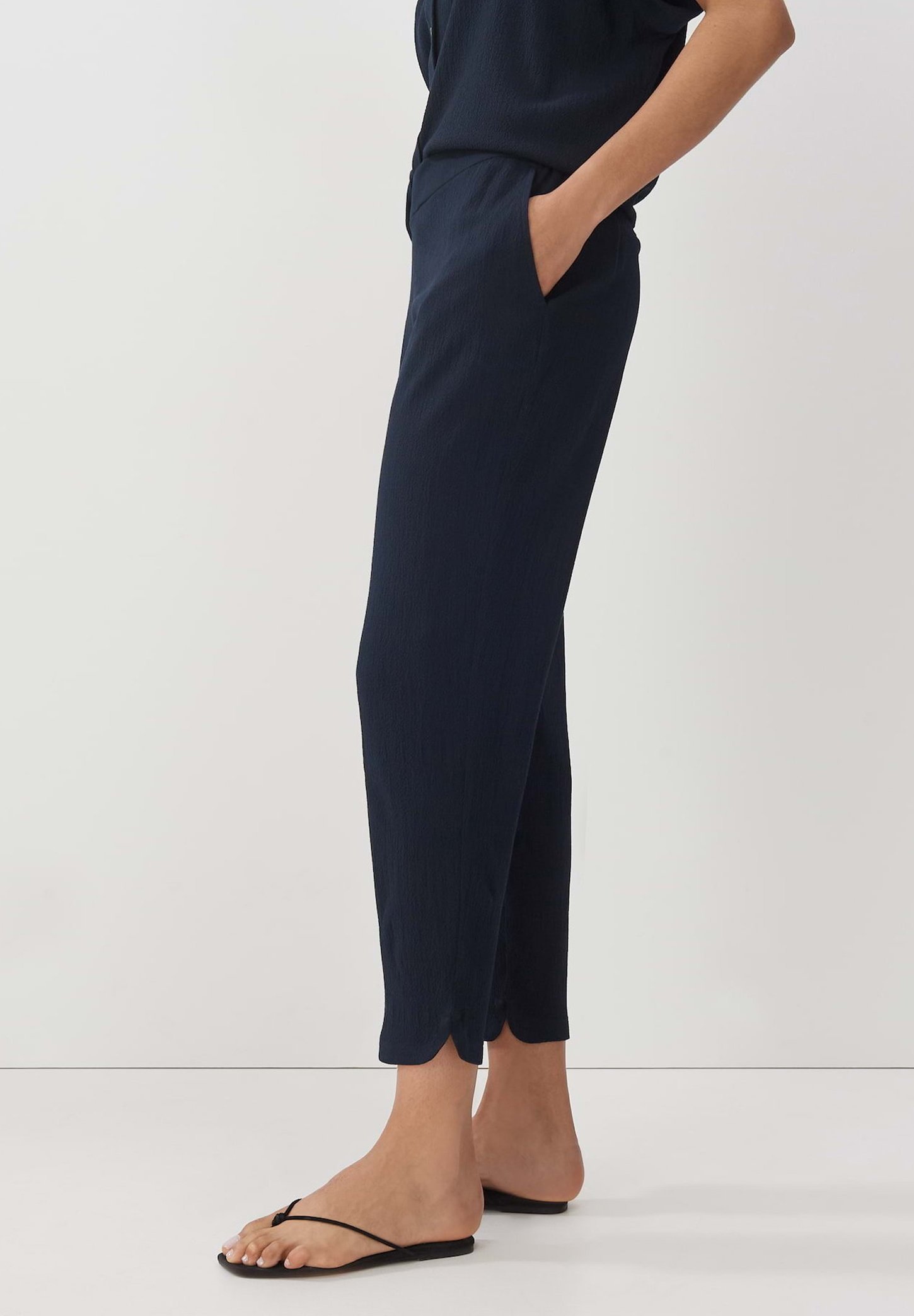 someday. CITY CHARLIE TEXTURE - Stoffhose - ocean/dunkelblau - Zalando