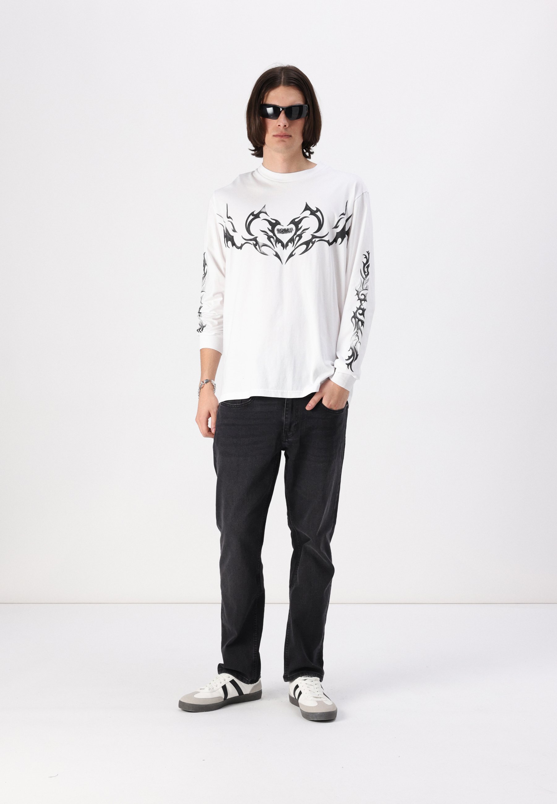 BOILER ROOM TRIBAL UNISEX - Long sleeved top - white - Zalando.co.uk