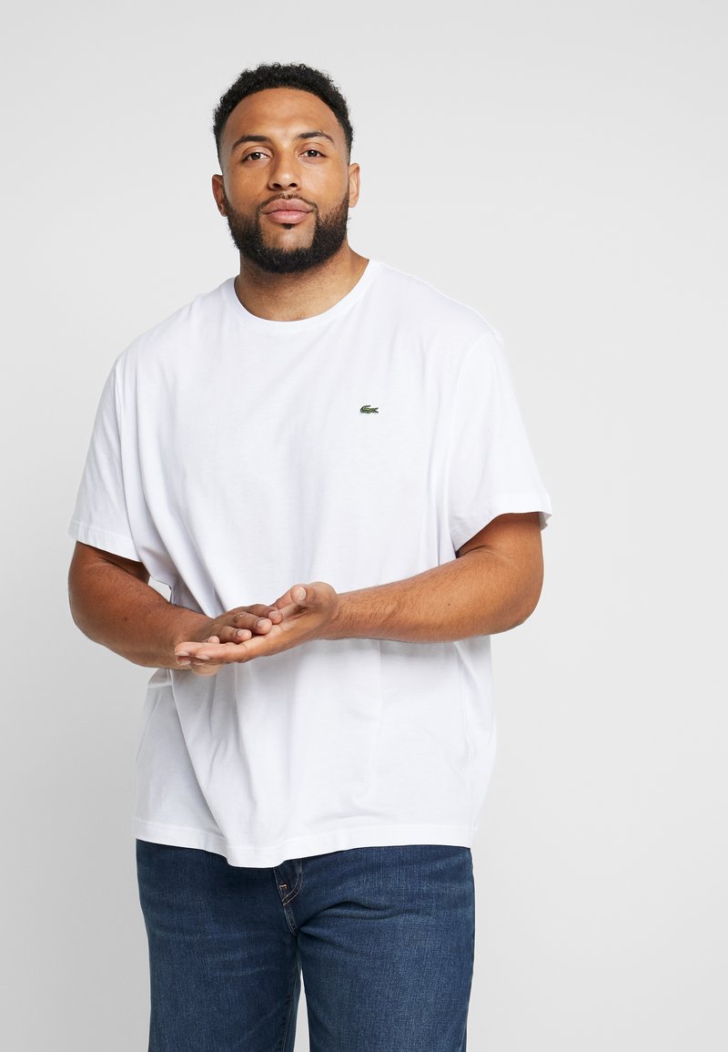 Herren T-Shirts basic | Lacoste T-Shirt basic blanc/weiß - HY80281 Herren T-Shirts basic | Lacoste T-Shirt basic blanc/weiß - HY80281