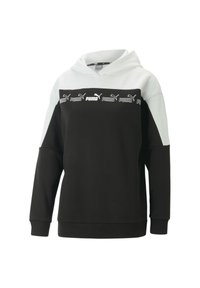 Puma - AROUND THE BLOCK - Kapuzenpullover - black white Thumbnail-Bild 1