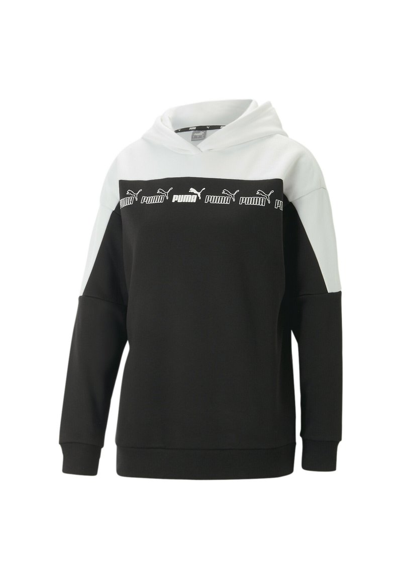 Puma - AROUND THE BLOCK - Kapuzenpullover - black white, Vergrößern