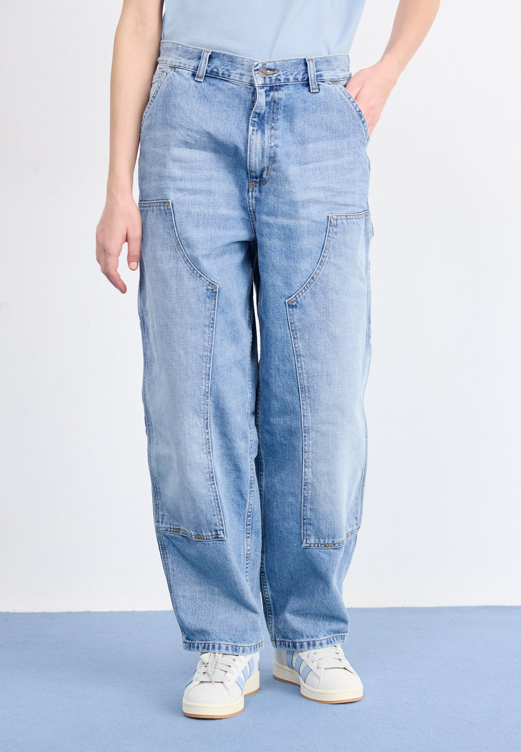 Carhartt WIP BRANDON DOUBLE KNEE PANT - Carpenter Jeans - blue 
