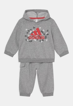 SET UNISEX - Tuta - medium grey heather/vivid red