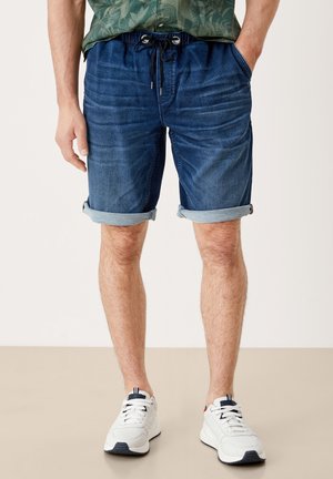 Denim shorts - dark-blue denim