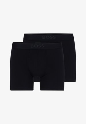 Juodi boxeriai iš tamprios medvilnės, su minkštu elastingu juosmeniu ir iškilmingu logotipu, sukurti komfortui ir patogiam prigludimui. Į komplektą įeina du vienetai.