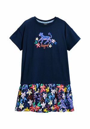 PRINTED - Robe en jersey - blue