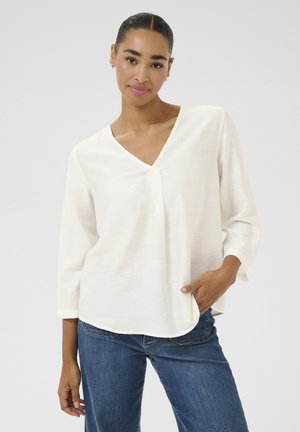 Kaffe KALUI V NECK  - Bluse - chalk cc