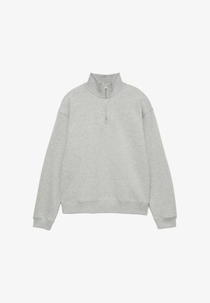 PULL&BEAR, QUARTER-ZIP - SWEATSHIRT - Sweatshirt - light grey