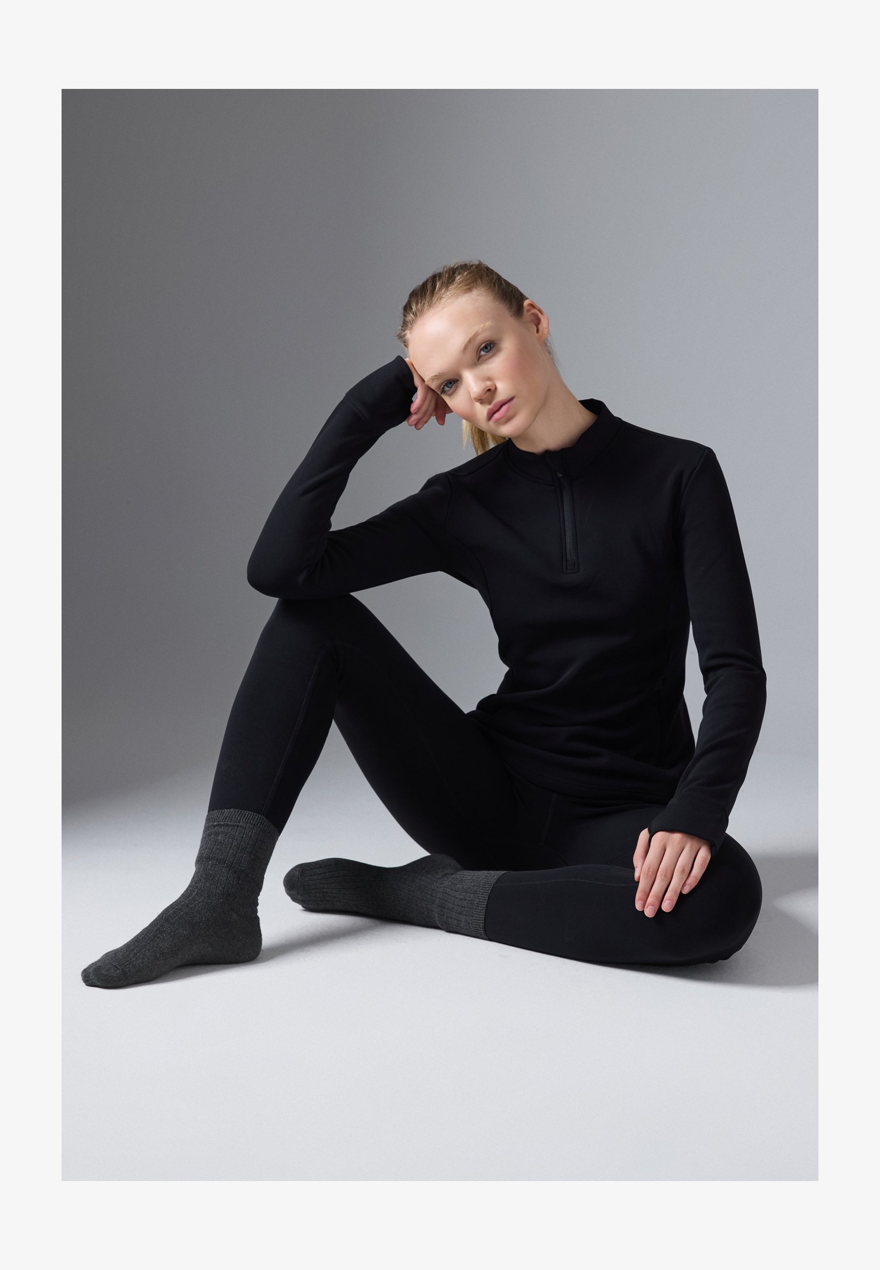 Maglia Tecnica Spyder Active Sports Donna Manica Lunga - Nero Taglia M/L Strato Base