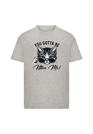 T-Shirt print - heather grey