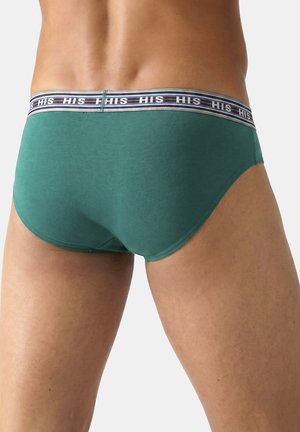 H.I.S, 7 PACK - Briefs - kariert gestreift petrol dunkel petrol   schwarz