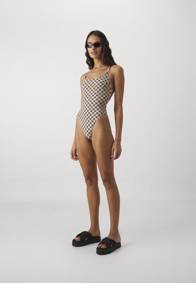 MISBHV SWIM MONOGRAM SIGNATURE ONE PIECE - Badeanzug - beige