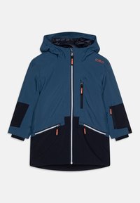 CMP KID FIX HOOD UNISEX - Lyžařská bunda - bluestone